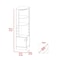 Tuhome Syrah Corner Bar Cabinet, Eight Bottle Cubbies, Double Door, Two Open Shelves, Light Grey BLZ6547 - alternate 6